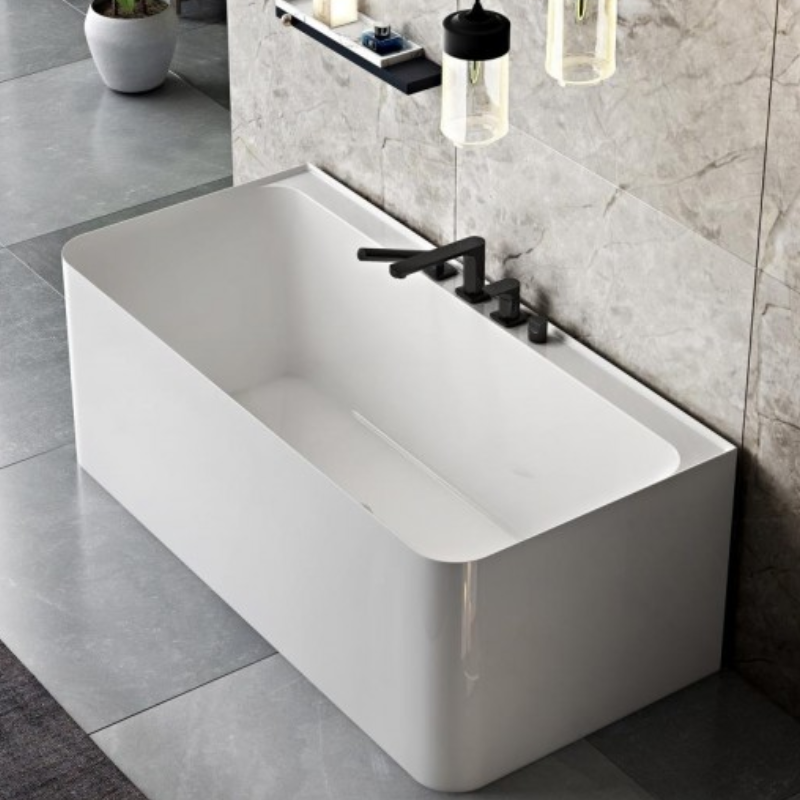 Studio 1 Gatsby 1600mm Thin Edge Back To Wall Bath - JettaBoxLTD